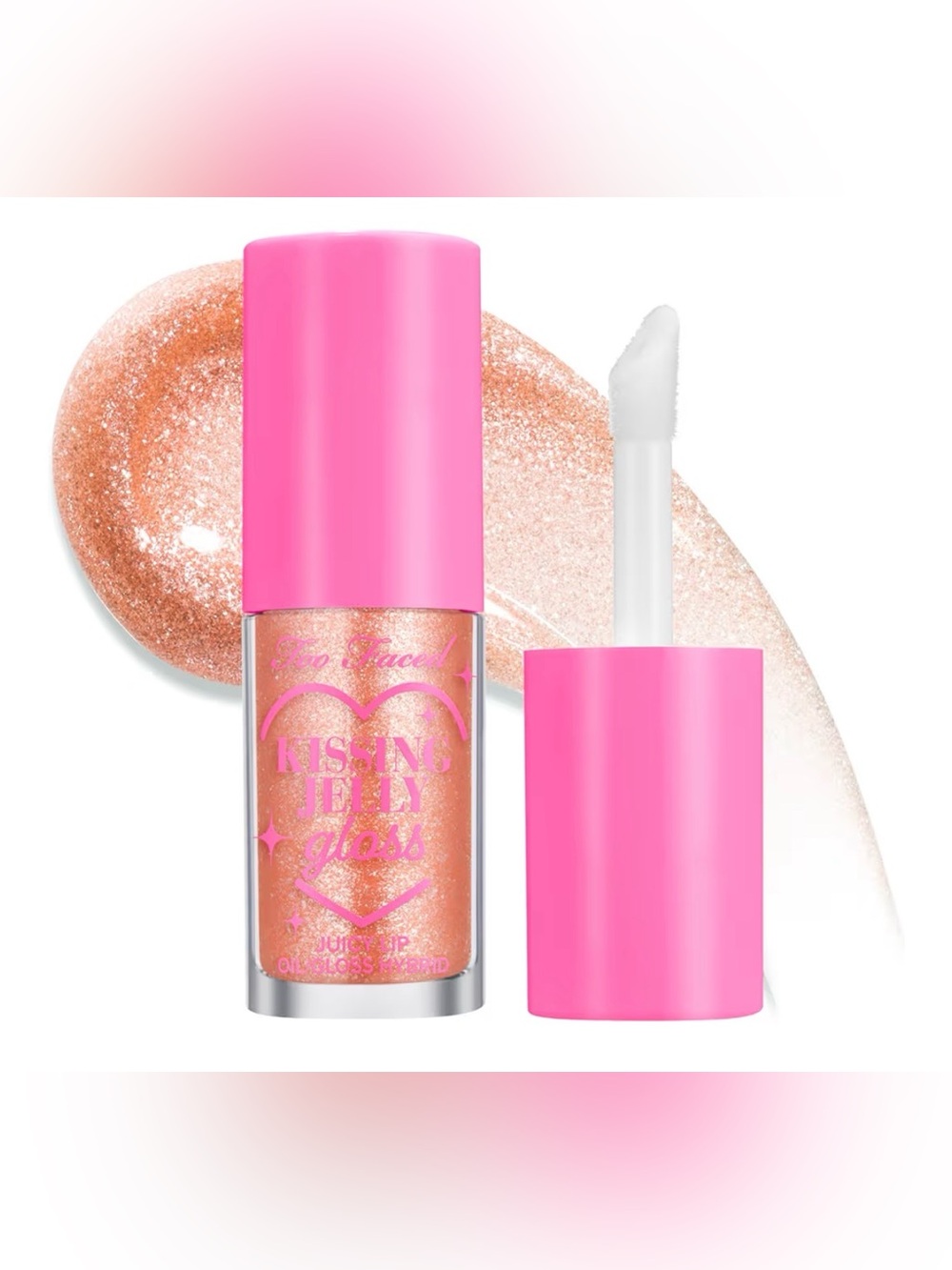 Too Faced ~ Kissing Jelly Gloss ~ Juicy Lip Oil/Gloss Hybrid ~ Cream Soda